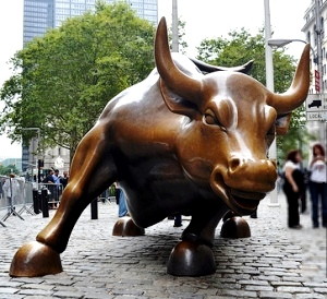 Wall Street Bull Bulls make money. Bears make money. Hogs get slaughtered. 